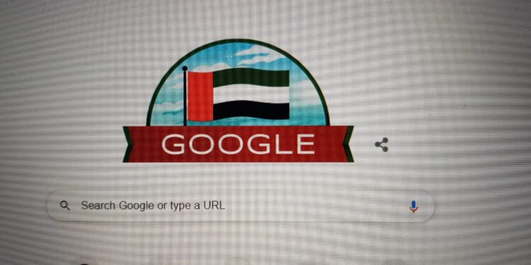 യു.എ.ഇ.യുടെ 49_മത് ദേശീയ ദിനത്തിൽ ആശംസകളർപ്പിക്കാൻ ഡൂഡിലുമായ് ഗൂഗിൾ.