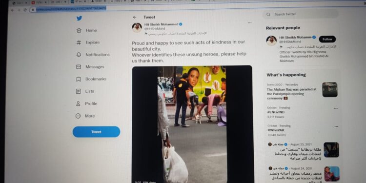 ബാൽക്കണിയിൽ കുടുങ്ങിപ്പോയ പൂച്ചയെ രക്ഷിച്ച മലയാളിയുടെ വീഡിയോ ഷെയർ ചെയ്ത് ദുബായ് ഭരണാധികാരി