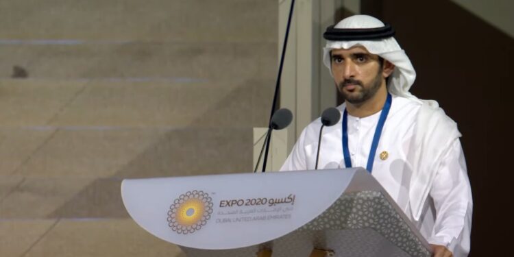 എക്സ്പോ 2020ദുബായ് : ദുബായ് കിരീടാവകാശി ശൈഖ് ഹംദാൻ ബിൻ മുഹമ്മദ് ബിൻ റാഷിദ് അൽ മക്തൂം വേദിയിലെത്തി ലോകമേളക്ക് ഔപചാരികമായി തുടക്കം കുറിച്ചു