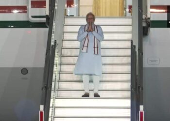 യുഎഇ സന്ദര്‍ശനം പൂര്‍ത്തിയാക്കി പ്രധാനമന്ത്രി നരേന്ദ്രമോദി ഇന്ത്യയിൽ തിരിച്ചെത്തി . 