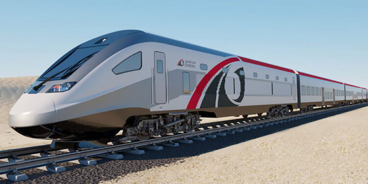 ദേശീയ റെയിൽ പദ്ധതിയായ ഇത്തിഹാദിന്റെ നിർമാണം ദുബായിലെ ഷെയ്ഖ് സായിദ് റോഡിലെത്തി.