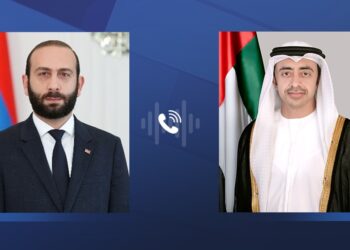 അർമേനിയൻ വിദേശകാര്യ മന്ത്രിയുമായി ഉഭയകക്ഷി ബന്ധം ചർച്ച ചെയ്ത് അബ്ദുല്ല ബിൻ സായിദ്