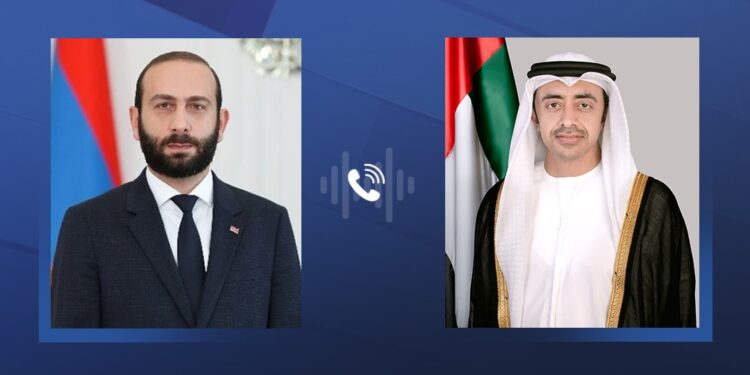 അർമേനിയൻ വിദേശകാര്യ മന്ത്രിയുമായി ഉഭയകക്ഷി ബന്ധം ചർച്ച ചെയ്ത് അബ്ദുല്ല ബിൻ സായിദ്