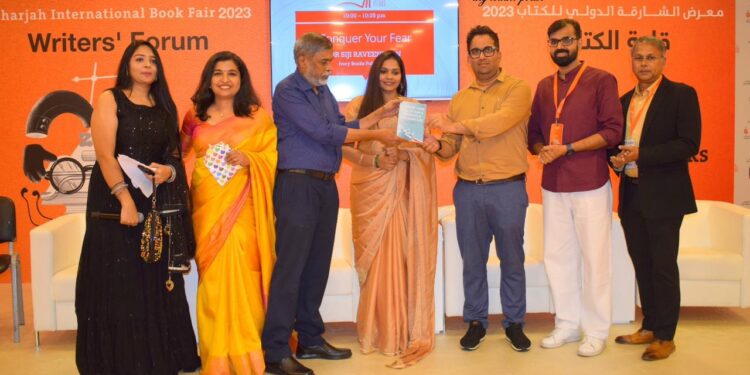 പ്രമുഖസൈക്കോളജിസ്റ്റ് സിജി രവീന്ദ്രന്റെ Conquer your fear to lead a prosperous and happy life എന്ന പുസ്തകം ഷാർജ അന്താരാഷ്ട്ര പുസ്തകമേളയിൽ പ്രകാശനം ചെയ്തു.