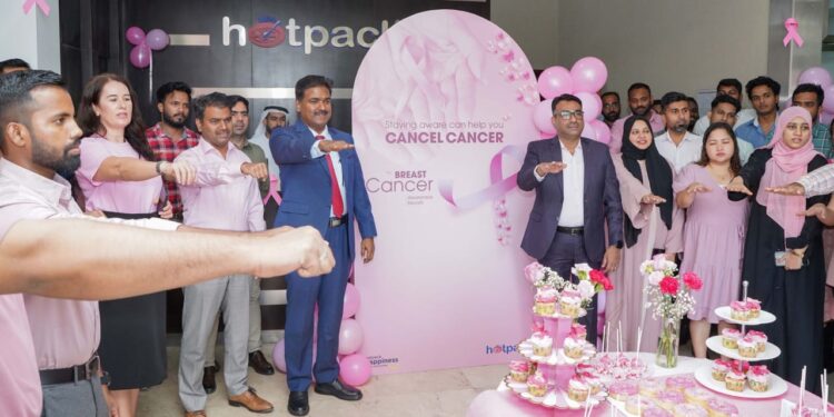 ഹോട് പായ്ക്ക് ഗ്ലോബൽ ജീവനക്കാർക്ക് സ്തനാർബുദ ബോധവത്കരണം നടത്തി
