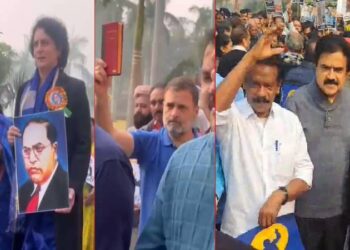 അംബേദ്കര്‍ പരാമര്‍ശം;ഭരണ-പ്രതിപക്ഷ എംപിമാര്‍ തമ്മില്‍ കയ്യാങ്കളി