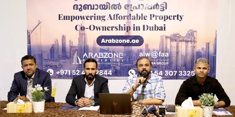 ദുബായിൽ ഒരു ലക്ഷം മലയാളികളെ  പ്രോപ്പർട്ടി ഉടമകളാക്കാനുള്ള പദ്ധതിയുമായി arabzone