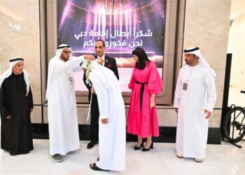 അറബ് ട്രാക്ക് ചാമ്പ്യൻഷിപ്പ് : സ്വർണ്ണ മെഡൽ നേടിയ ടീമാംഗങ്ങളെ  ലഫ്: ജനറൽ മുഹമ്മദ്‌ അഹ്‌മദ്‌ അൽ മർറി ആദരിച്ചു