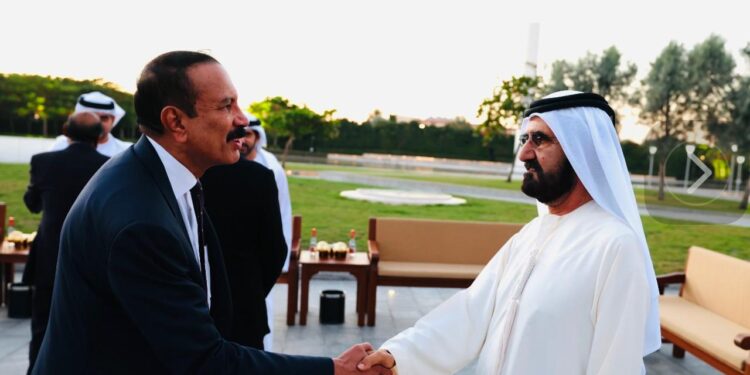 ദുബായ് ഭരണാധികാരിക്ക് റമദാൻ ആശംസകൾ നേർന്ന്  ഡോ. ആസാദ് മൂപ്പൻ