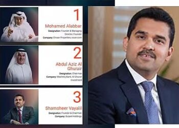 ദുബായിൽ ഏറ്റവും സ്വാധീനമുള്ളവരുടെ പട്ടികയിൽ മൂന്നാം സ്ഥാനത്ത് മലയാളി