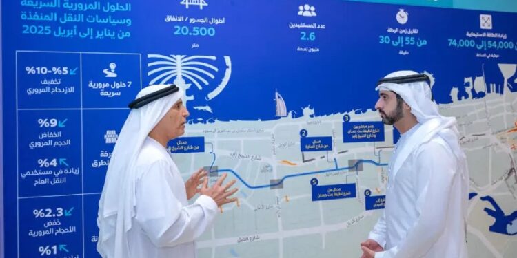 റോഡ് വികസന പദ്ധതികൾ വിലയിരുത്തി ശൈഖ് ഹംദാൻ